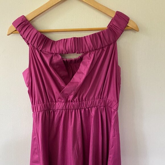 Anthropologie Maeve Mona Dress Women's Small NWT Off the Shoulder Pink Pockets - Picture 12 of 12